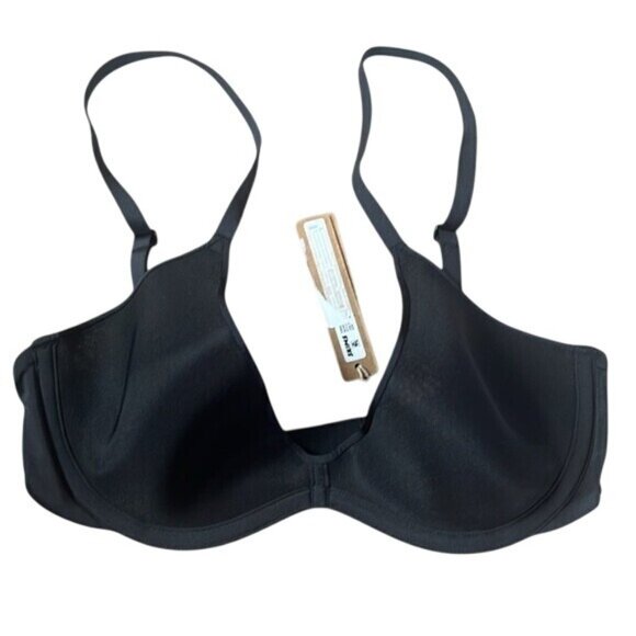 Skims 42D Weightless Scoop Bra Onyx Black NWT $58 MSRP - Picture 1 of 3